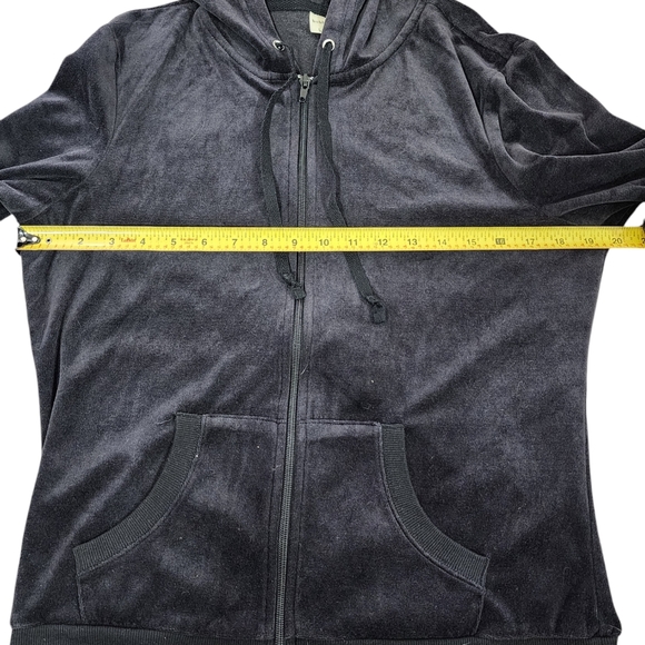 Bobbie Brooks Black Velour Lounge Set - Picture 3 of 7